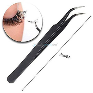 Pince à épiler professionnelle pour cils en acier inoxydable, outil de maquillage pour une application précise des cils, pince à épiler de haute qualité - Product Image 5