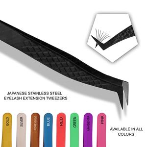 Juego de pinzas para extensión de pestañas de fabricante al por mayor con punta puntiaguda Etiqueta Privada Volumen de agarre perfecto herramienta de maquillaje de pestañas - Product Image 5