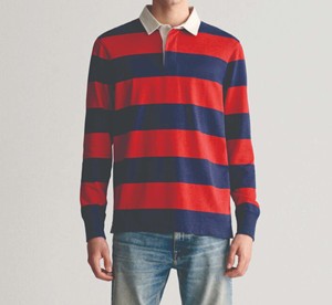 2025 mejor calidad Color personalizado Rugby para Polo camisetas para hombres ropa informal clásica de manga larga con patrón impreso al por mayor - Product Image 3