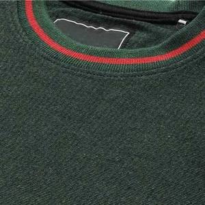 Sweat-shirts pour hommes de couleur verte, sweat-shirts en molleton de coton, col rond, manches longues, décontractés, respirants, pour l'hiver - Product Image 5