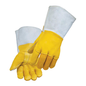 Gants de travail de sécurité pour soudeur en cuir à vendre Vente en gros en vrac - Product Image 3
