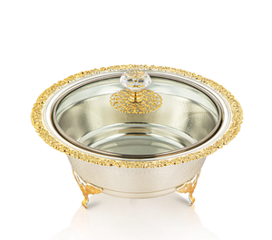 Meilleures ventes : Ensemble de bols de service portables en métal doré, jetables, de luxe moderne et polyvalents, pour dattes, noix, chocolats et mariages - Product Image 6