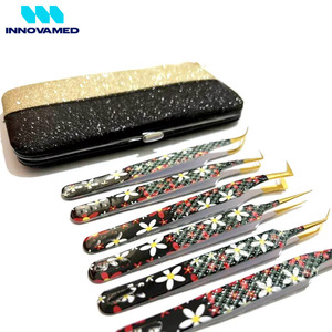 Pince à cils de style marbre Bonne qualité Tarif de gros Service OEM Meilleure vente Pince à épiler d'extension de cils PAR INNOVAMED - Product Image 3