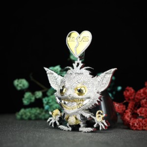 Colgante de Moissanita con Corte Redondo, Personalizado en Plata 925, Colgante Hip Hop para Hombre, Nuevo Diseño de Colgante de Dibujos Animados para Regalo de Navidad - Product Image 4