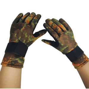 Gants de pêche imperméables antidérapants à écran tactile, gants en néoprène à imprimé camouflage, sangle de poignet réglable, équipement de pêche en plein air - Product Image 5