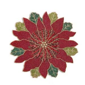 Factory Direct Selling Processing and Custom Beaded Mat Hand-Made Cup Matdishes Disc Pad Dinner Flag <b>Table</b> Mat Tea <b>Table</b> Mat - Product Image 6