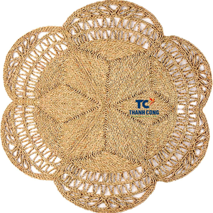 พรมฟางหญ้าทะเลเป็นมิตรต่อสิ่งแวดล้อมพรมทำมือในเวียดนามเหมาะสำหรับตกแต่งบ้านห้องนอนห้องนั่งเล่นพื้น - Product Image 3