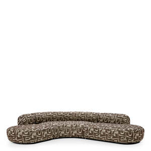 Sofá Bjrn L de Davenport en color marrón oscuro, mueble para sala de estar con tapicería de tela y relleno de esponja para apartamentos - Product Image 2
