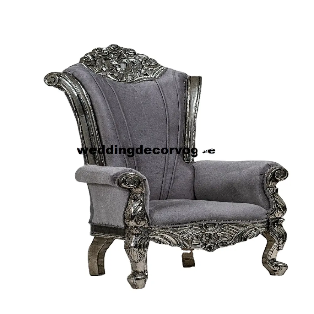 शानदार बुध थोक सफेद शादी लकड़ी के सिंहासन कुर्सी राजा और सिंहासन कुर्सियों लक्जरी