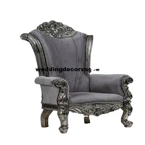 Luxurious Wed Wholesale <b>White</b> Wedding <b>Wooden</b> Throne <b>Chair</b> king and Throne <b>Chairs</b> Luxury - Product Image 6