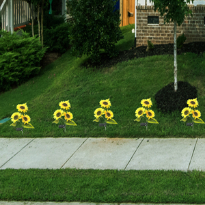 Lámpara Solar de Jardín con Forma de Girasol, Resistente al Agua IP65, con Fuente de Luz LED, Flor Blanca, para Decoración de Exteriores - Product Image 2