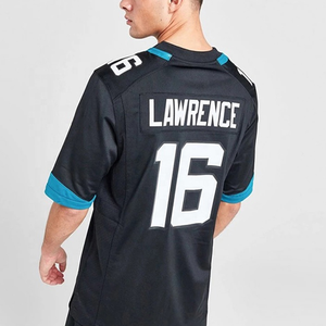 Maillot de football américain personnalisé à manches courtes en maille, brodé et imprimé par transfert thermique, grande taille, pour adulte - Product Image 3