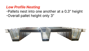 Palettes en acier empilables DaVinci - Les premières au monde - Palettes robustes pour entrepôt et logistique (réductions sur les quantités) - Product Image 5