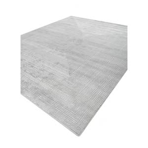 Alfombra Azul Azalea Anudada a Mano de Lana y Seda de Bambú con Patrón Geométrico y Abstracto para el Hogar o la Habitación de Adolescentes Modelo Aiwb-3084 - Product Image 2