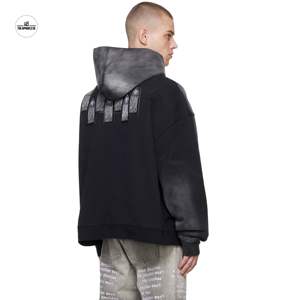 เสื้อฮู้ดซักกรดสำหรับผู้ชายเสื้อมีฮู้ดผ้าฟลีซกันหนาวขนาดใหญ่พิเศษขนาดใหญ่พิเศษพิมพ์โลโก้ได้ตามต้องการ - Product Image 2