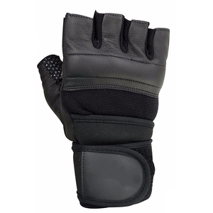 Guante de levantamiento de pesas para hombre, guantes ajustables sin dedos, guantes acolchados para levantamiento de pesas, gimnasio, Fitness, ejercicio físico para hombre - Product Image 2