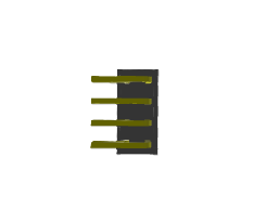 Connecteur de carte à carte à angle droit SQT-104-01-L-D-RA, pas de 2,0 mm, traversant, pour montage sur circuit imprimé - Product Image 3