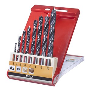 KWB 8-Piece Wood Drill Bit Set 514100 for Woodworking Projects - Product Image 1