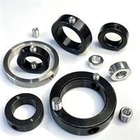 High Precision Custom CNC Machined Alloy Steel Locking Retaining Ring With Set Screw Mechanical Hardware Parts
