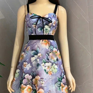 Longue soie mangue robe femmes pas cher prix robe mode 2024 décontracté prix raisonnable mousseline de soie décontracté lavable personnaliser - Product Image 5