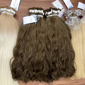 Precio al por mayor de cabello humano virgen vietnamita sin procesar, extensiones de cabello a granel con ondas naturales - Product Image 4