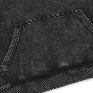 OEM Cổ Điển Axit Rửa 100% Cotton Áo Cho Nam Giới Thân Thiện Với Môi Biểu Tượng Tùy Chỉnh Vá Mùa Đông Chenille Thêu - Product Image 3