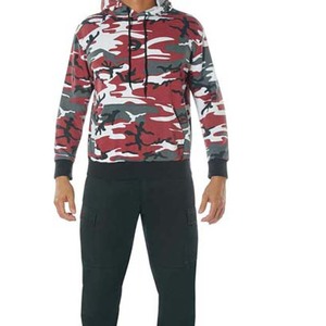 Sudaderas con capucha de camuflaje transpirables de diseño personalizado para hombre, sudaderas cómodas con estampado de algodón 100% bordado para invierno - Product Image 3