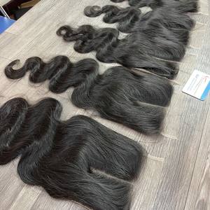 Perruque Lace Closure Body wave Couleur Cheveux Vietnamien Cuticule Aligné Brut Pas Cher 100% Extensions de Cheveux Humains Brut Non Proce - Product Image 3