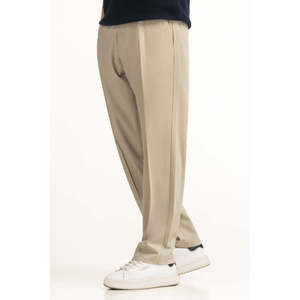 Casual Straight Fit Trousers Mid Waist Worsted Fabric Chinos Pants Customizable Logo Zipper <b>Decor</b> XL Size Colored for Office Ins - Product Image 3