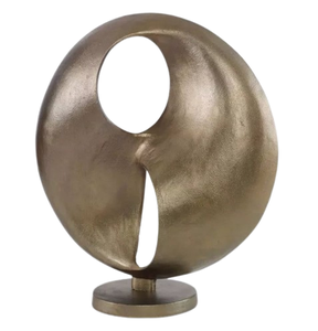 Sculpture en métal poli miroir d'art minimaliste Article décoratif pour la maison Sculpture de table de bureau Ornement de table en métal - Product Image 2