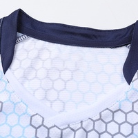 T-shirt sans manches unisexe en jersey tricoté de 180 grammes pour homme, col en V, motif uni, détection des aiguilles Wegsy Sports