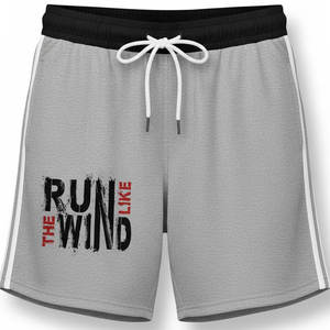 Pantalones Cortos Deportivos Casuales para Hombre, Bordados, Ligeros, Transpirables, de Tela Satinada, Ajuste Cómodo, Diseñados para Correr, Entrenar y Hacer Deporte - Product Image 1