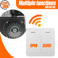 Code d'apprentissage à distance sans fil 433MHz de type 86 direct d'usine avec adhésif 3M pour volet roulant automatique et contrôle de portail intelligent
