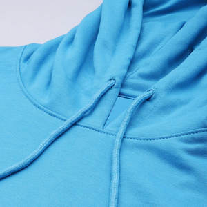 Sweat à capuche court oversize tendance pour femme, couleur beige, col rond, décontracté, avec logo frontal, prix de gros pour l'automne - Product Image 6