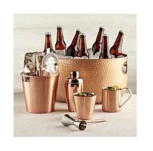 Cuve à bière en cuivre martelé Design simple Vaisselle en cuivre de grande taille Meilleure vente Cuve à bouteille parfaite pour les événements et les fêtes - Product Image 5