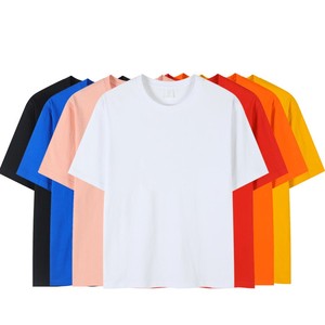 เสื้อยืดโอเวอร์ไซส์ผู้ชาย ผ้าฝ้าย 100% เนื้อหนา ซักแล้ว ระบายอากาศได้ดี สไตล์สตรีทแวร์ ผลิตจากผ้าที่ยั่งยืน รับทำโลโก้ OEM - Product Image 2