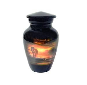 Metal <b>Keepsake</b> Duck Floating Printed Design Modern Design <b>Keepsake</b> Urn for Adult <b>Ashes</b> Classical <b>Keepsake</b> Urn - Product Image 1