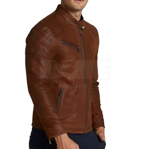 Dernier style de vestes en cuir pour hommes fabriquées au Pakistan Prix de gros quantité minimale de commande bas Vestes en cuir pour hommes - Product Image 6