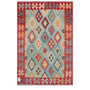 Alfombra Kilim de Maimana, Afganistán, 154 x 102 cm, Juego de Alfombras - Product Image 1