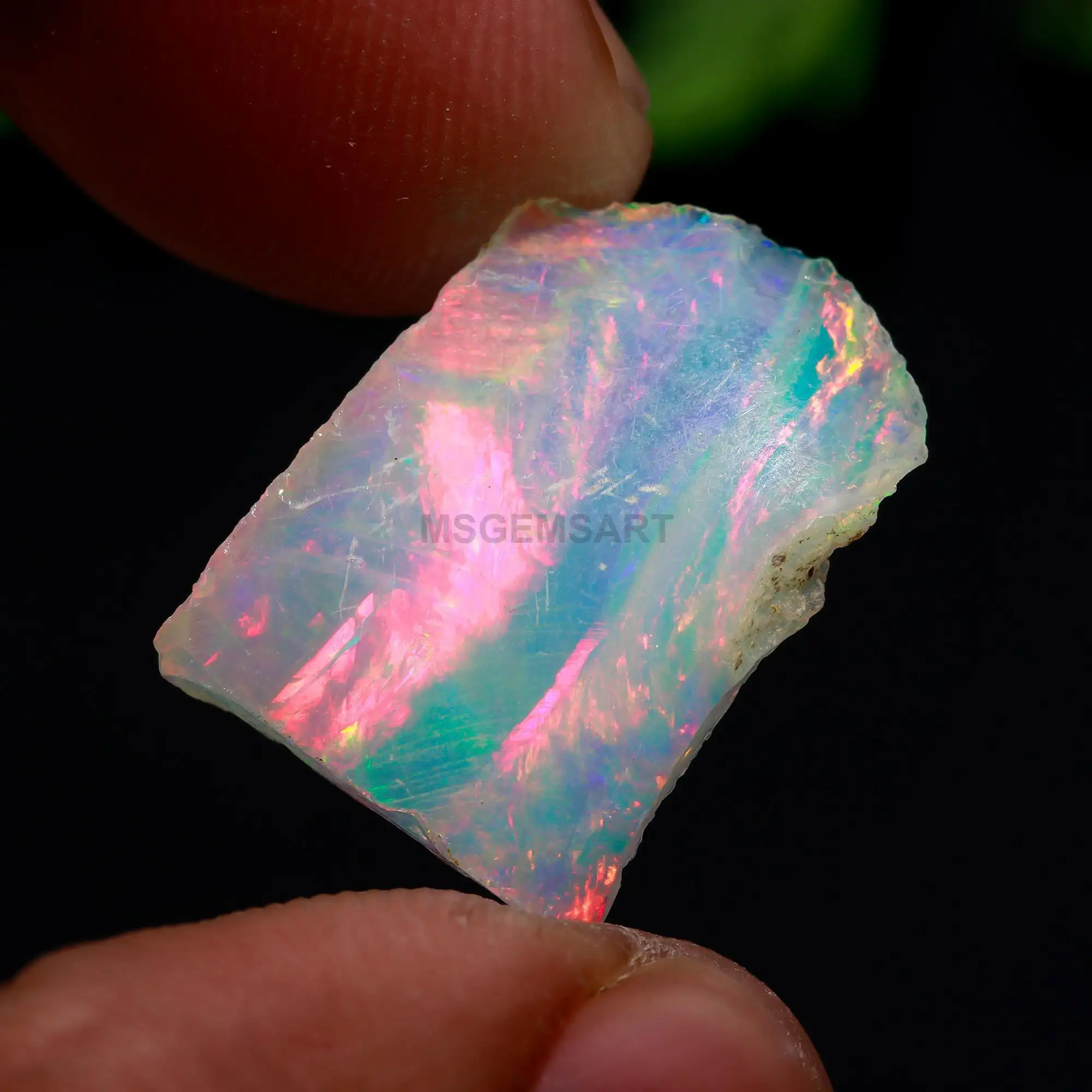 Màu Hồng lửa rắn Opal thô pha lê cầu vồng lửa Opal nguyên ethiopian Opal Uncut thô bán buôn Nhà cung cấp khoáng sản