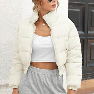 Chaqueta Burbuja para Mujer, Talla Personalizada, con Piel de Oveja, Tejido de Punto Liso Teñido, Material de Nailon/Poliéster, Servicio OEM y Venta al Por Mayor - Product Image 3