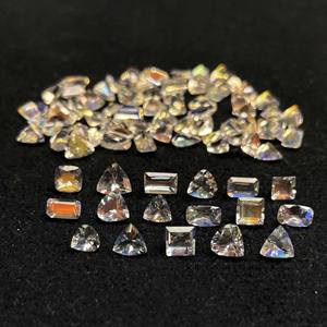 Piedra Lunar Arcoíris de Madagascar Natural, Corte Mixto, Gema Suelta de 3-5 mm, Piedra Lunar Multifuego para Joyería - Product Image 1