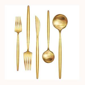 Stainless Steel Silver Plated Cutlery Set with White Pearls <b>beads</b> Design Handle High Quality Luxury Cutlery Set - Product Image 4