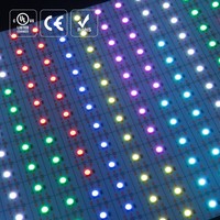 RAYMATES UL SPI 5V Pixel Flexible LED Sheet With RGBW IC Programmable Ultra Thin LED Sheet Light for Stone Backdrop Lighting