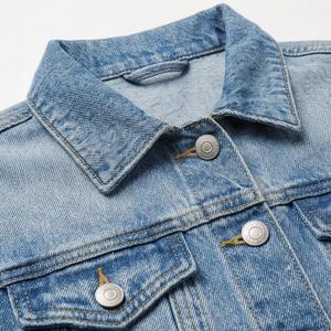 แจ็คเก็ตยีนส์ดิบสำหรับผู้หญิงไซส์ใหญ่ ขายส่ง สำหรับฤดูใบไม้ร่วงและฤดูหนาว  รับทำโลโก้ ผ้าฝ้ายยืด ดีไซน์ใหม่ แฟชั่นทันสมัย สีตามสั่ง - Product Image 4