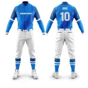Derniers modèles d'uniformes de baseball unisexes confortables et respirants, grandes tailles, 100% polyester, prix de gros, fabriqués au Pakistan - Product Image 1