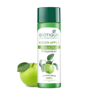 แชมพู Biotique Green Apple Shine & GLOSS ผสมกับส่วนผสมคอนดิชั่น