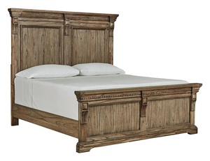 Ensemble de chambre à coucher de coffre à 4 tiroirs en bois de chêne massif du Vietnam Mobilier rustique de récupération de luxe Usage domestique français Chambre à coucher en chêne Lit superposé King - Product Image 1