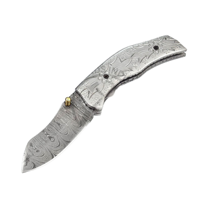 Portable Brand New Hand Forged Damascus Steel Pocket Folding Knife Outdoor Hunting Knife Camping Knife OEM ODM Groomsmen gifts - Product Image 1