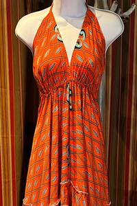 New Summer Wholesale Modern Stylish Woman Sexy Clothing Long Maxi Dress Deep V Neck Printed Vocation Backless Dresses Ladies - Product Image 3